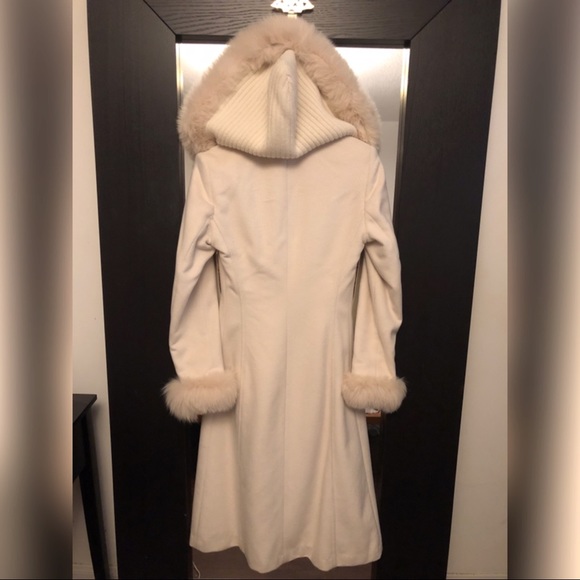 100% Mink Fur Coat & Angora Headband Accessory - Picture 7 of 8